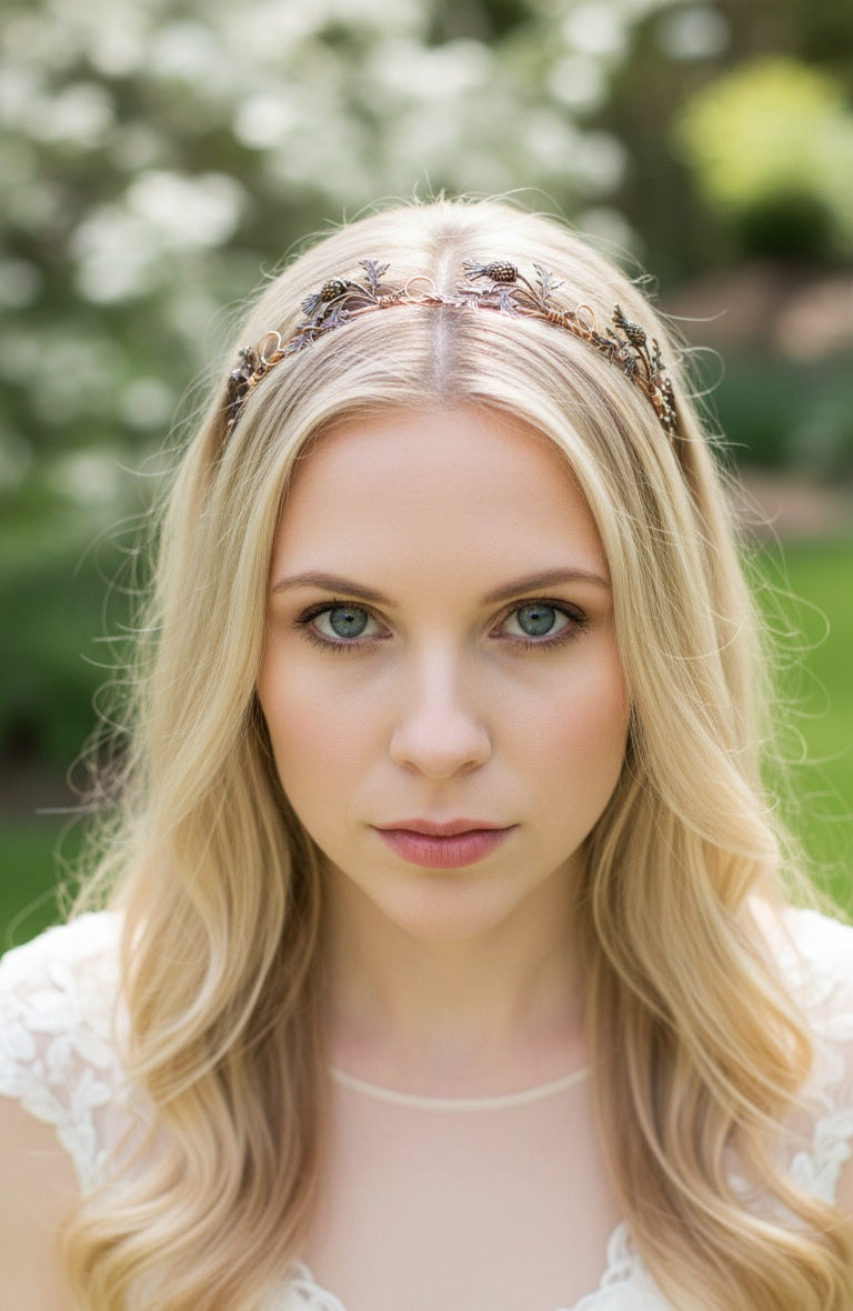 Copper Thistle Headbands - Handmade Scottish Hair Accessories