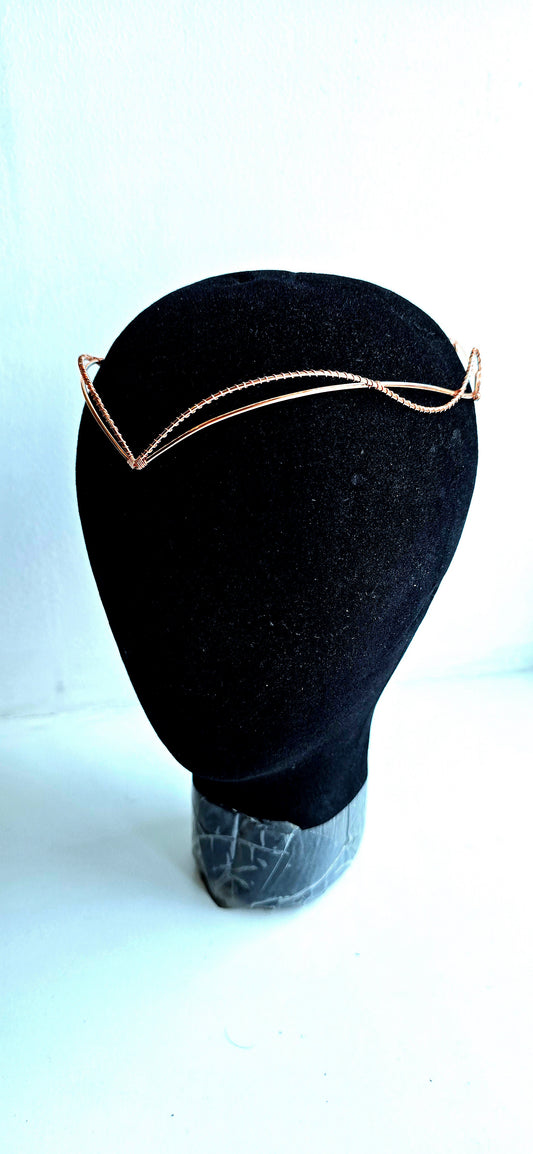 Handmade Copper Elven Circlet Fantasy Crown & Renaissance Tiara