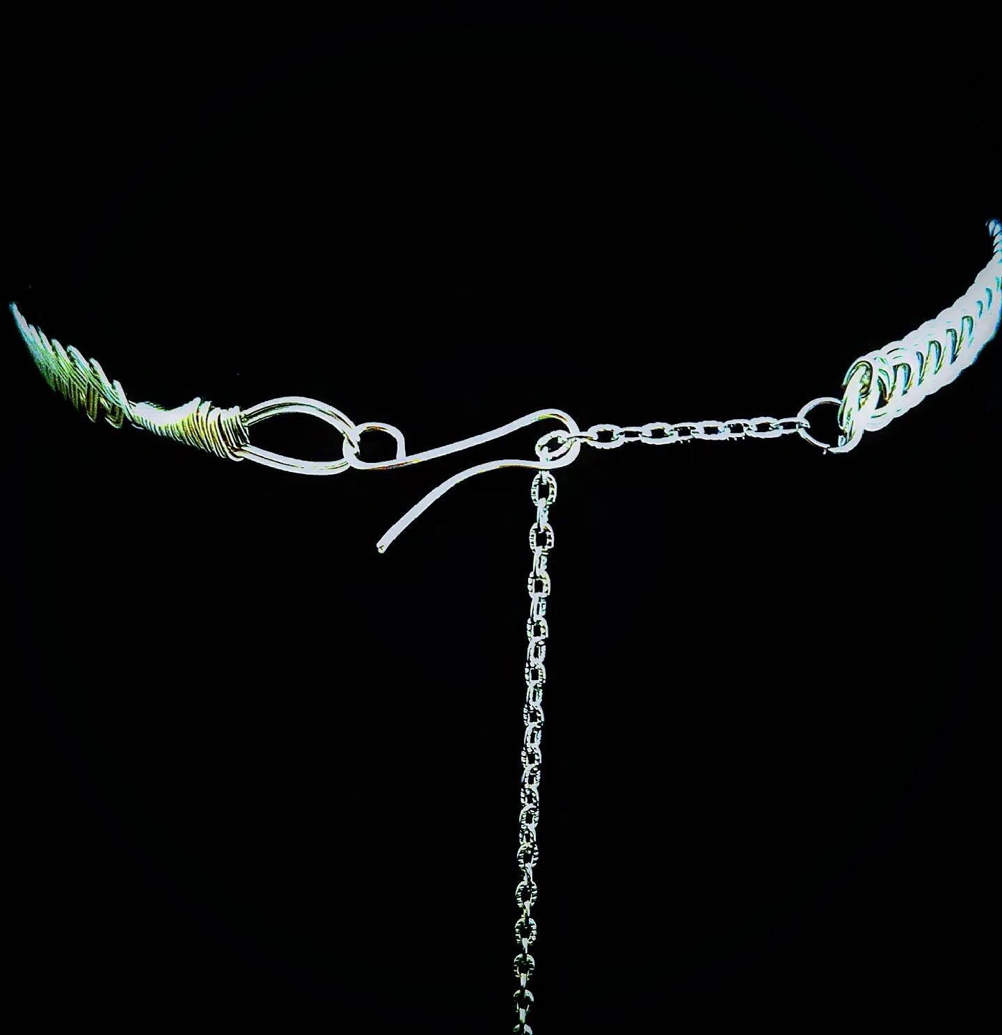 Silver metal celtic weave circlet tiara headband