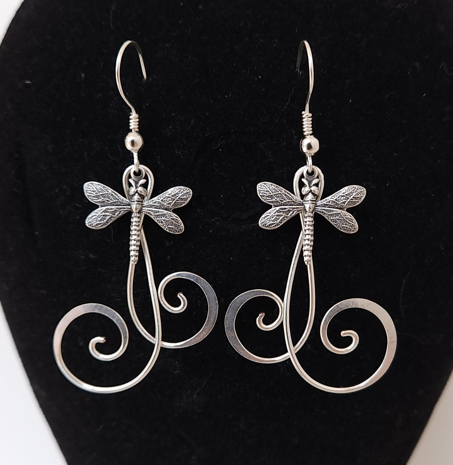 Silver Dragonfly earrings