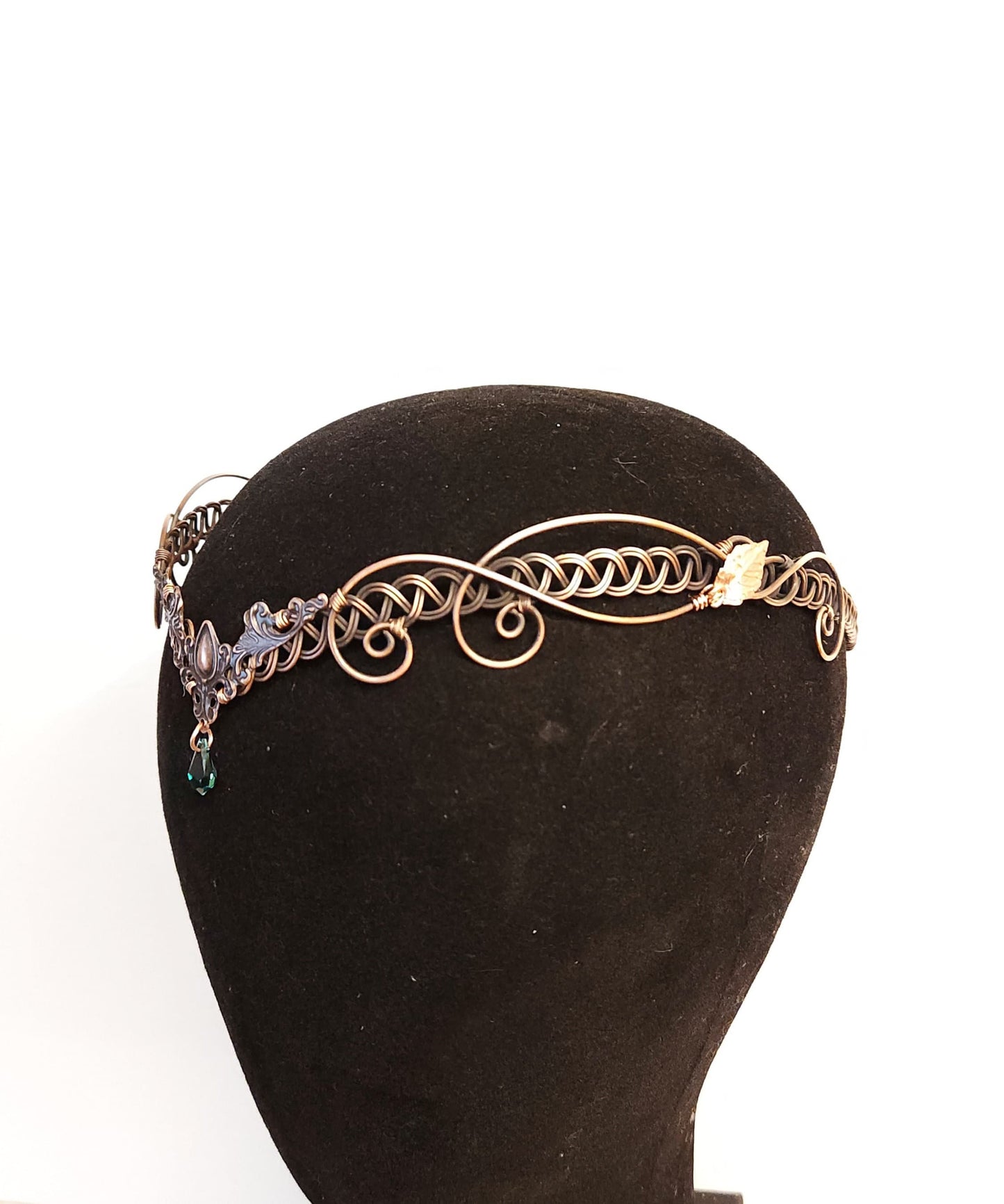 Copper crown headpiece, elven medieval tiara