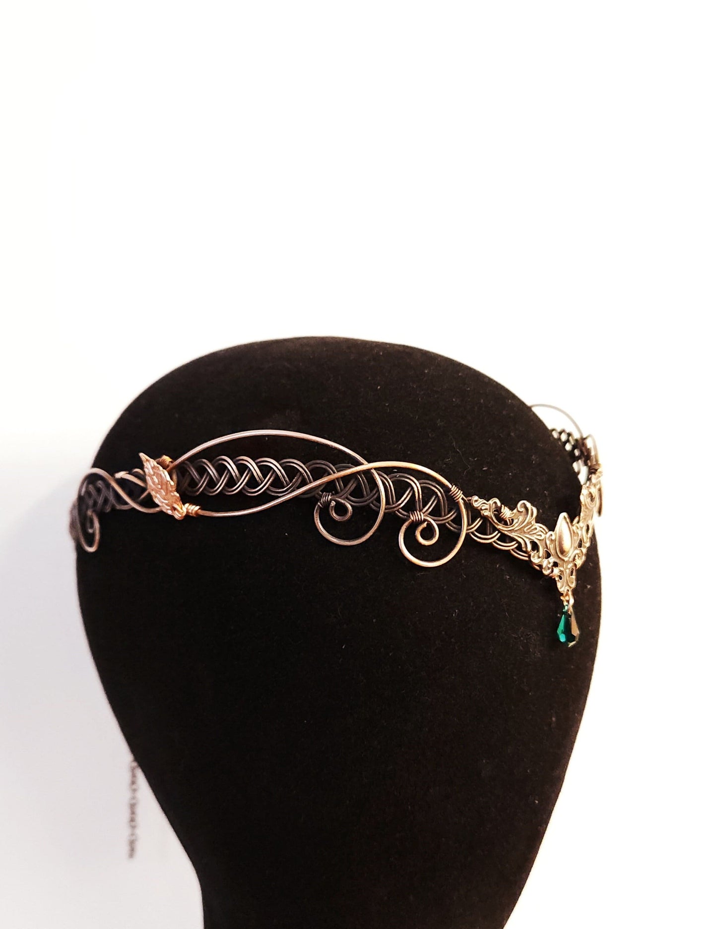 Copper crown headpiece, elven medieval tiara