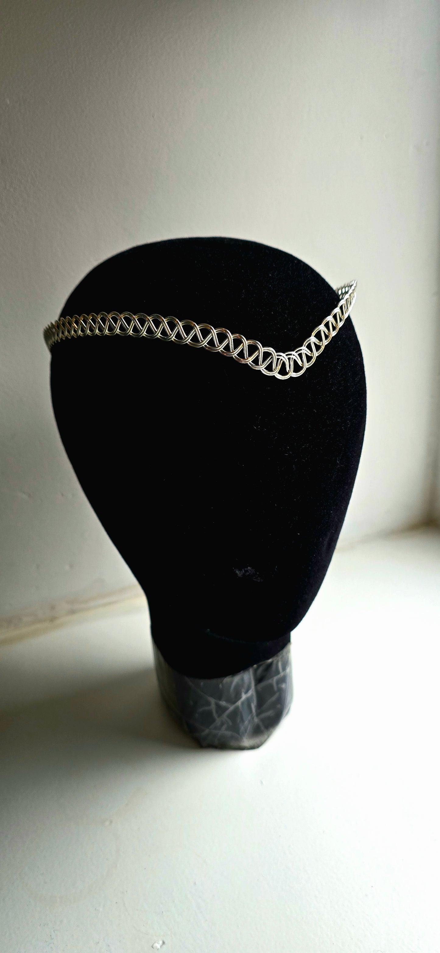 Handcrafted Celtic Weave Circlet | Silver-Plated Elven Tiara