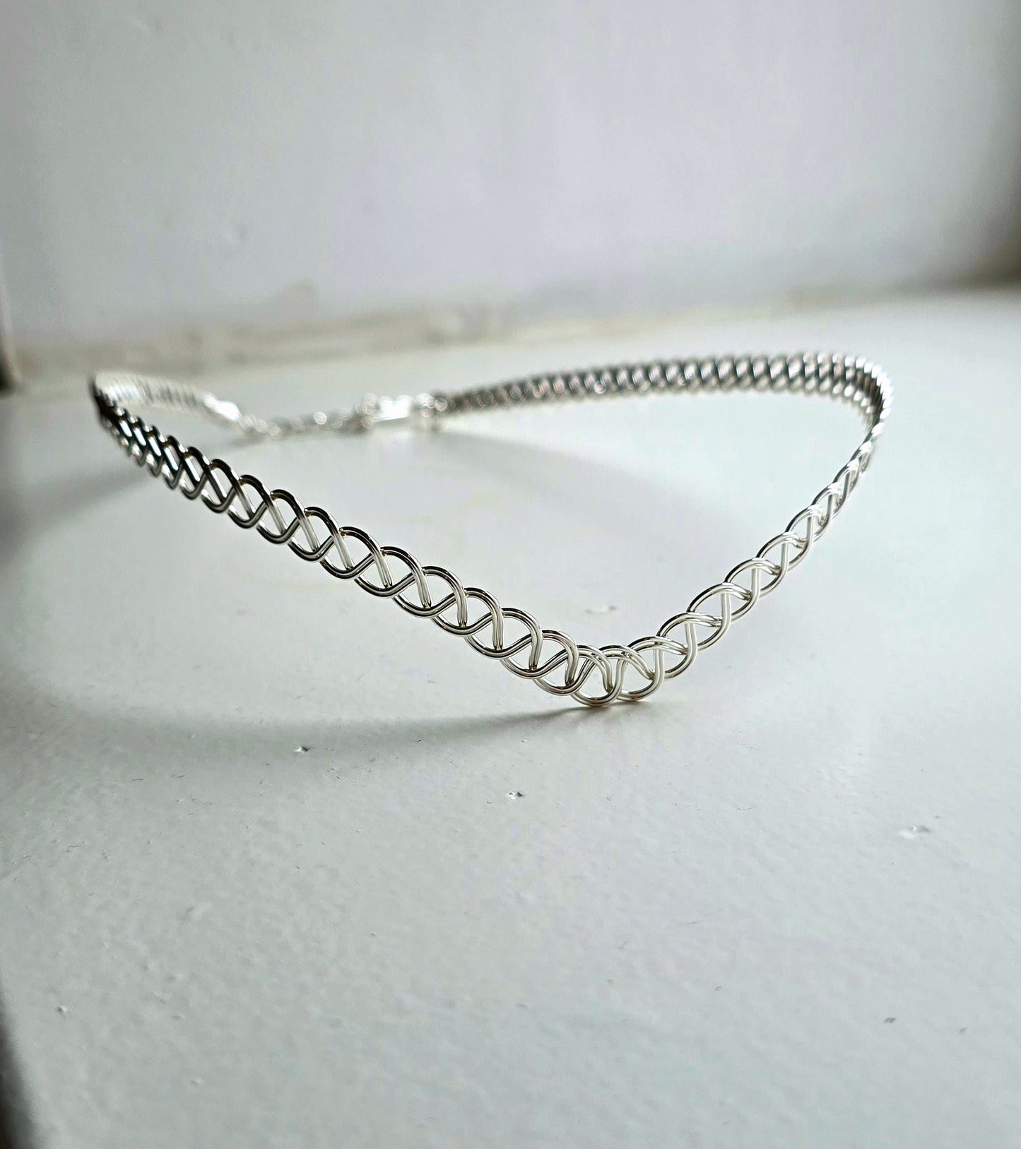 Handcrafted Celtic Weave Circlet | Silver-Plated Elven Tiara